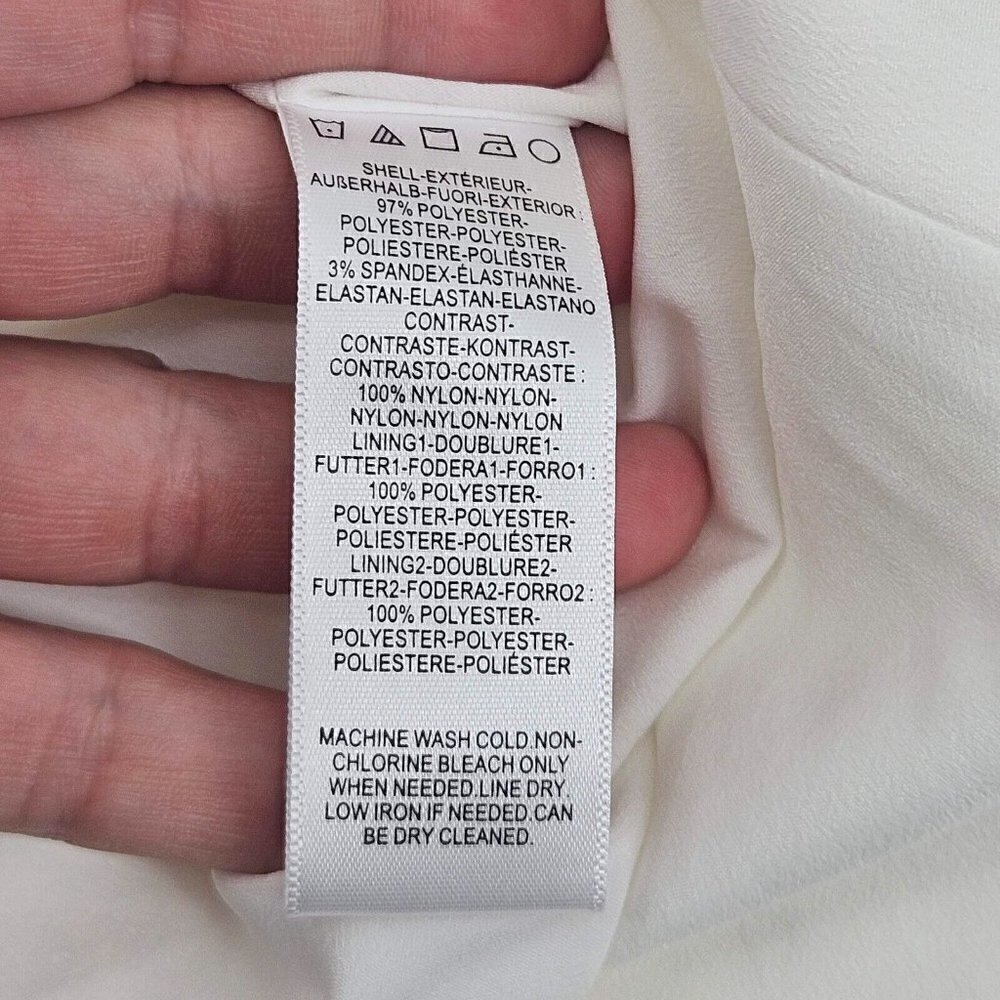 Dress The Population Roselyn Gown White Women’s Size S Wedding Formal Event - Picture 11 of 16